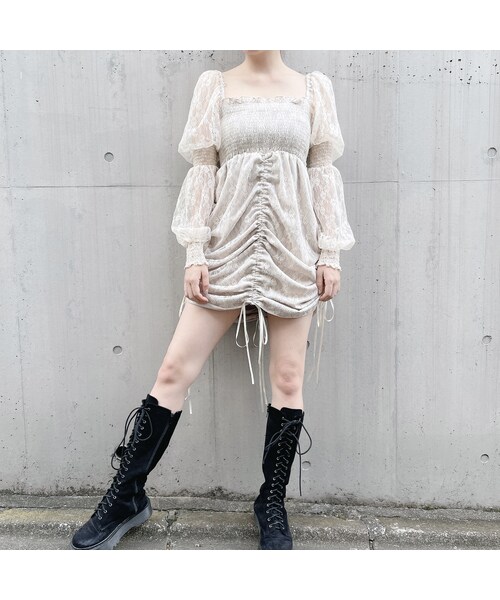 lilLilly 2wayレースミニドレス lilLilly（リルリリー）の「2wayレースミニドレス（）」 - WEAR
