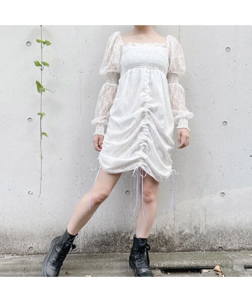 lilLilly（リルリリー）の「2wayレースミニドレス（）」 - WEAR
