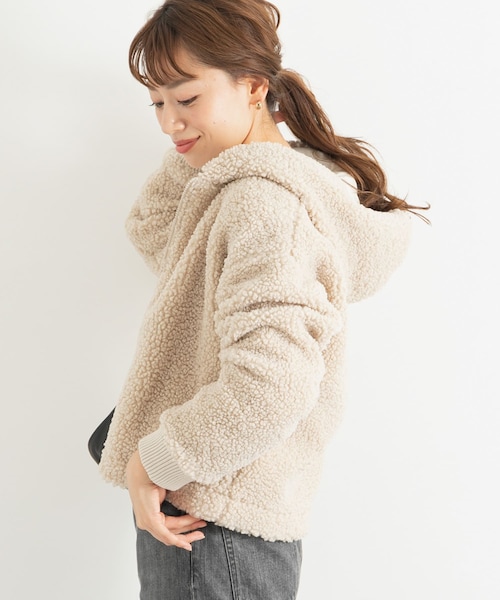 Sonny Label - プードルボアフード付きブルゾン GRAY URBAN RESEARCH Sonny Label（アーバンリサーチサニーレーベル）の