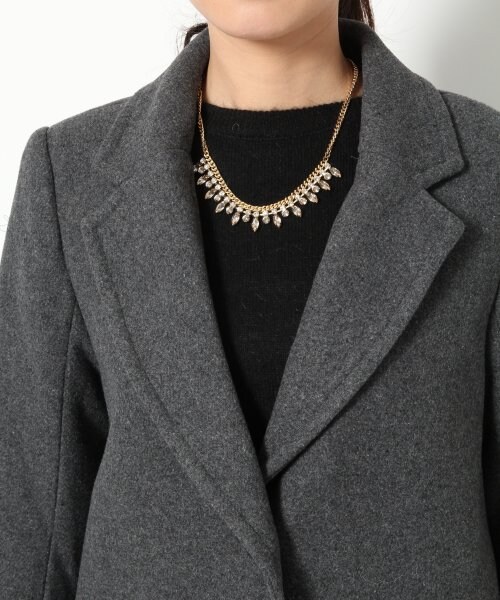 LOWRYS FARM（ローリーズファーム）の「メルトンチェスターコート/mikoa（ジャケット/アウター・ブラック/チャコールグレー/キャメル・Ｍ/Ｌ）」の10枚目の写真