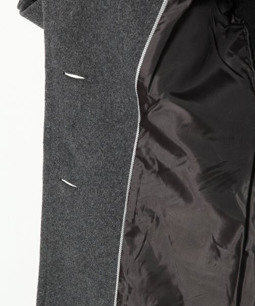 LOWRYS FARM（ローリーズファーム）の「メルトンチェスターコート/mikoa（ジャケット/アウター・ブラック/チャコールグレー/キャメル・Ｍ/Ｌ）」の16枚目の写真