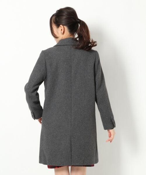 LOWRYS FARM（ローリーズファーム）の「メルトンチェスターコート/mikoa（ジャケット/アウター・ブラック/チャコールグレー/キャメル・Ｍ/Ｌ）」の8枚目の写真