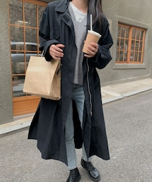 DHOLIC STYLE | [someplace] ウエストストラップロングジャンパー(その他アウター)