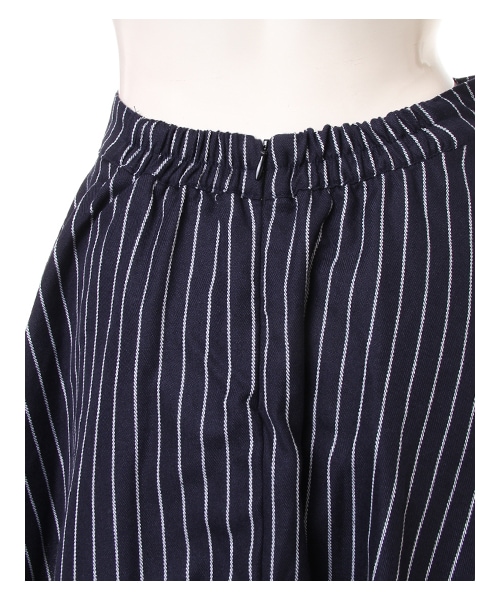 INGNI(イング)の「ストライプペプラムキュロット/パンツ(スカート・レディース・クロ/ストライプ/コン/ストライプ/マルチストライプ・M)」の4枚目の写真