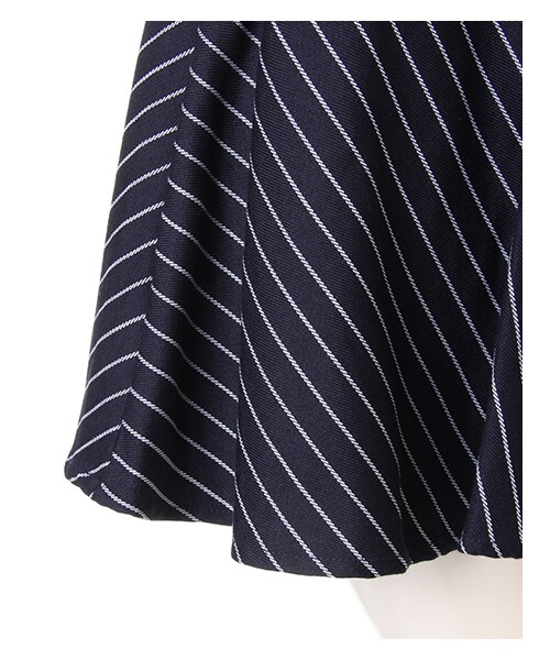 INGNI(イング)の「ストライプペプラムキュロット/パンツ(スカート・レディース・クロ/ストライプ/コン/ストライプ/マルチストライプ・M)」の5枚目の写真