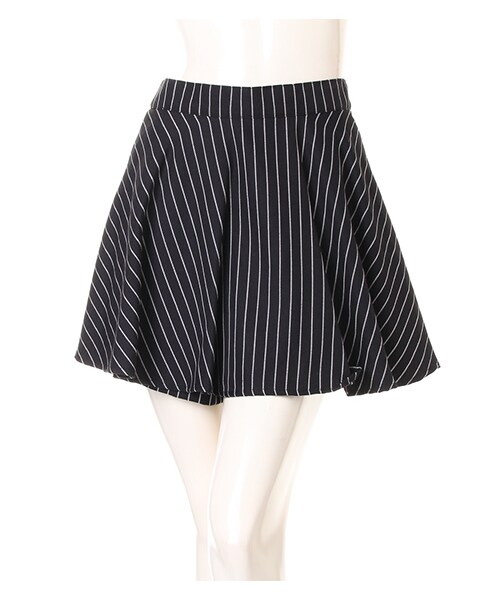 INGNI(イング)の「ストライプペプラムキュロット/パンツ(スカート・レディース・クロ/ストライプ/コン/ストライプ/マルチストライプ・M)」の12枚目の写真