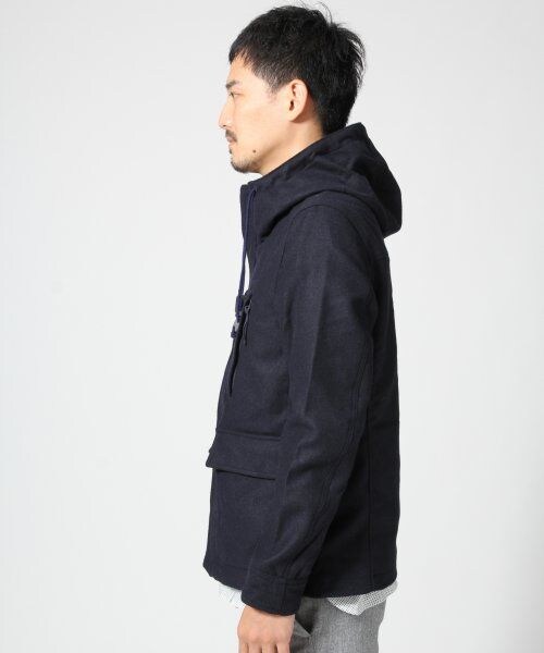 GLOBAL WORK(グローバルワーク)の「ライトメルトンマンパ(ジャケット/アウター・メンズ・グレー18/キャメル52/カモフラ柄78/ネイビー88・S/M/L/XL)」の9枚目の写真