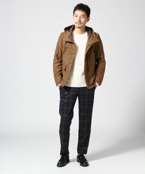 GLOBAL WORK(グローバルワーク)の「ライトメルトンマンパ(ジャケット/アウター・メンズ・グレー18/キャメル52/カモフラ柄78/ネイビー88・S/M/L/XL)」の5枚目の写真