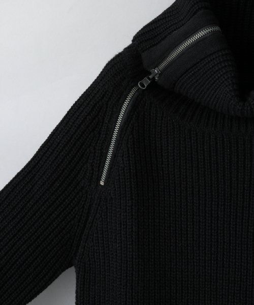 JEANASIS（ジーナシス）の「ZIPタートルロングワンピース（ワンピース/ドレス・レディース・ブラック/グレー/ベージュ・FREE）」の6枚目の写真