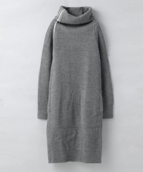 JEANASIS（ジーナシス）の「ZIPタートルロングワンピース（ワンピース/ドレス・レディース・ブラック/グレー/ベージュ・FREE）」の12枚目の写真