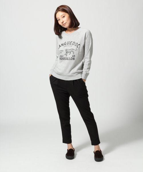 LEPSIM（レプシィム）の「モチーフ＊ロゴウラケプルオーバー（トップス・レディース・オフ/トップグレー/チャコールグレー/ネイビー・Ｍ/Ｌ）」の7枚目の写真