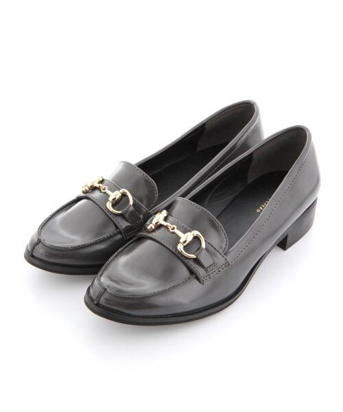 A part by(アパートバイ)の「ビットローファー(シューズ・レディース・ブラック/グレー・M/L)」の2枚目の写真