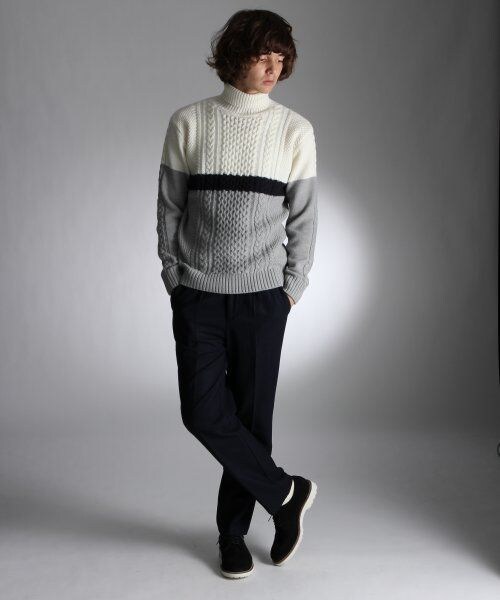 HARE（ハレ）の「ウールテーパードパンツ（パンツ・メンズ・ブラック/グレー/キャメル/ネイビー・Ｓ/Ｍ/Ｌ）」の14枚目の写真