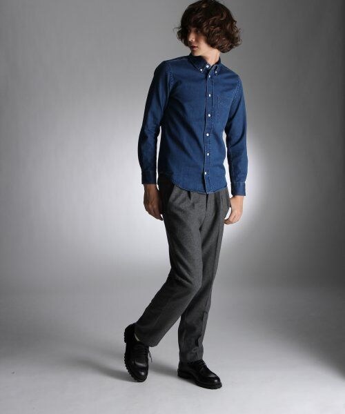 HARE（ハレ）の「ウールテーパードパンツ（パンツ・メンズ・ブラック/グレー/キャメル/ネイビー・Ｓ/Ｍ/Ｌ）」の12枚目の写真