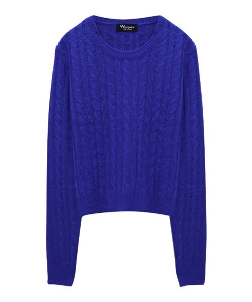 Re:EDIT(リエディ)の「ベーシック細ケーブルニットトップス(トップス・レディース・ブラック/アイボリー/グレー/チャコールグレー/ワイン/ブルー・M)」の8枚目の写真