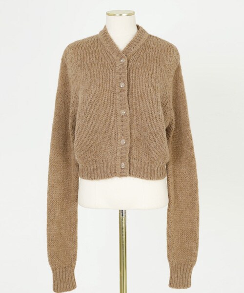 imvely（-）の「[IMVELY] ソフトタッチカーディガン（カーディガン/ボレロ・レディース・화이트・FREE0(ミニブリー/XS~M), FREE1(一般ブリー/XS~M)）」の2枚目の写真