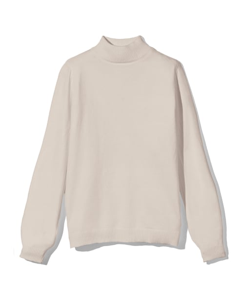 GRL（グレイル）の「カシミヤタッチハイネックニットトップス（ニット/セーター・レディース・アイボリー/ブラック/オフベージュ/イエロー・M）」の3枚目の写真