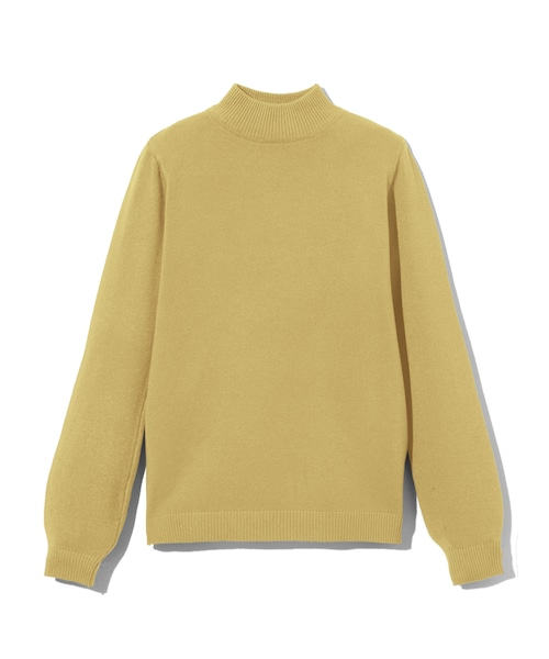 GRL（グレイル）の「カシミヤタッチハイネックニットトップス（ニット/セーター・レディース・アイボリー/ブラック/オフベージュ/イエロー・M）」の4枚目の写真