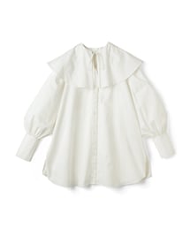 GRL | ケープカラーリボンサイドスリットチュニックシャツ(シャツ/ブラウス)