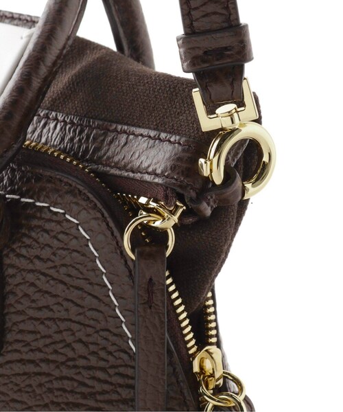 MUSE de Deuxieme classe(ミューズデドゥーズィエムクラス)の「* 5AC Small bag(ゴールドジップ)(バッグ・ブラウン/(020)/フリー/残り3点)」の19枚目の写真