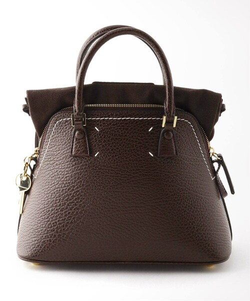 MUSE de Deuxieme classe(ミューズデドゥーズィエムクラス)の「* 5AC Small bag(ゴールドジップ)(バッグ・ブラウン/(020)/フリー/残り3点)」の9枚目の写真