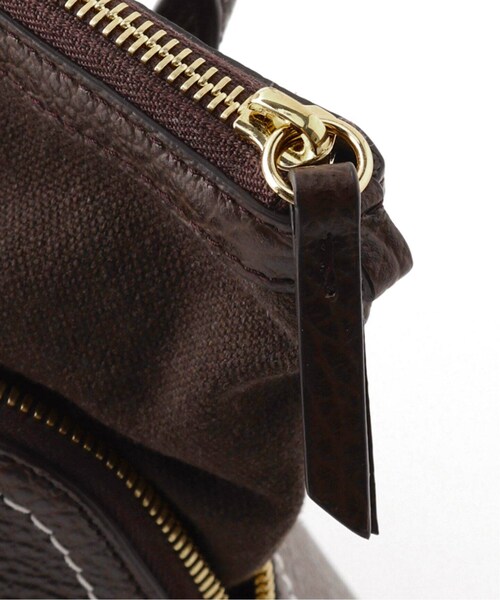 MUSE de Deuxieme classe(ミューズデドゥーズィエムクラス)の「* 5AC Small bag(ゴールドジップ)(バッグ・ブラウン/(020)/フリー/残り3点)」の13枚目の写真