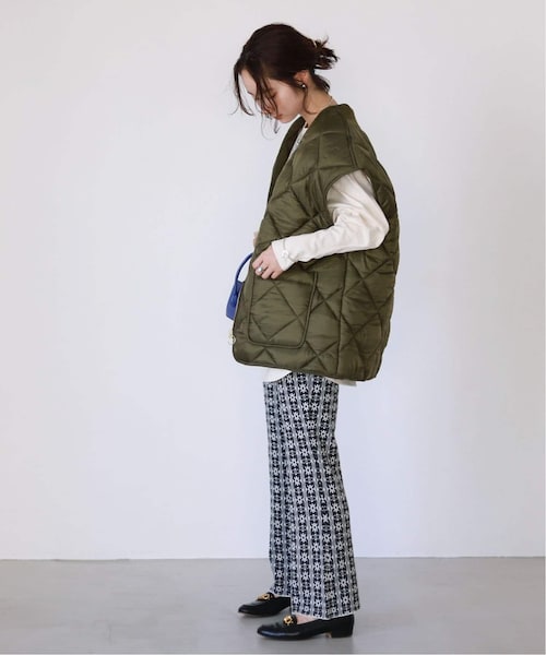 SLOBE citron. マルチファブリックベスト　キルティング SLOBE IENA（スローブイエナ）の「SLOBE citron. マルチ