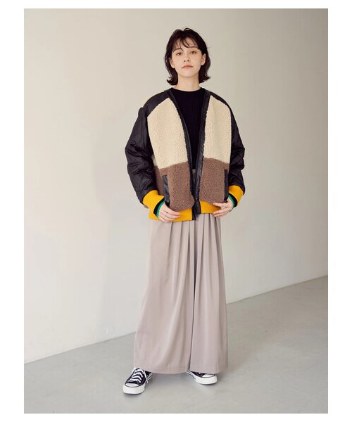 YECCA VECCA（イェッカヴェッカ）の「リバーシブルMIXボア