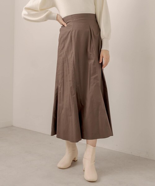 OLIVE des OLIVE（オリーブデオリーブ）の「ハイウエストマーメイドスカート（スカート・レディース・ブラウン/ブラック/ピンクベージュ/ベージュ系その他/ライトブラウン・FREE）」の3枚目の写真