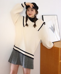 one after another NICE CLAUP | セーラーカラーニット(ニット/セーター)