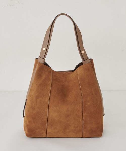 BEARDSLEY（ビアズリー）の「《GIANNI NATARO CAROL J》レザーバッグ（トートバッグ・レディース・キャメル/ブラック・FREE）」の2枚目の写真