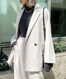 RASVOA | ウールライクダブルテーラードジャケット(テーラードジャケット)