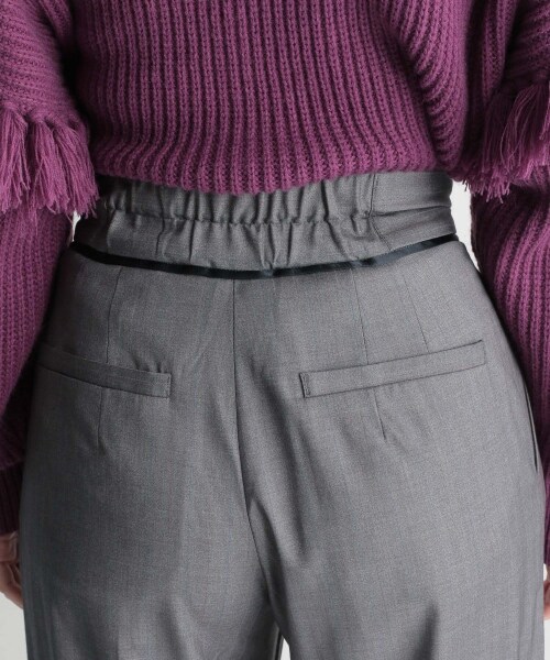 Andemiu（アンデミュウ）の「マルチストライプパンツ（パンツ・レディース・グレー15/ベージュ55/ネイビー88・S/M）」の19枚目の写真