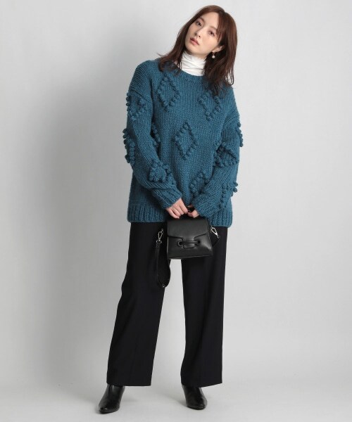 Andemiu（アンデミュウ）の「マルチストライプパンツ（パンツ・レディース・グレー15/ベージュ55/ネイビー88・S/M）」の13枚目の写真