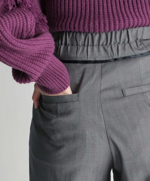 Andemiu（アンデミュウ）の「マルチストライプパンツ（パンツ・レディース・グレー15/ベージュ55/ネイビー88・S/M）」の20枚目の写真