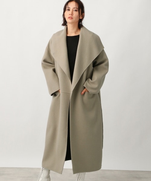 Ezick(エジック)の「リバーメルトンロングコート(ジャケット/アウター・ホワイト/ブラック/ライトカーキ・S/M)」の20枚目の写真