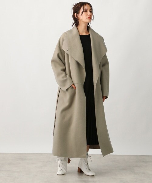 Ezick(エジック)の「リバーメルトンロングコート(ジャケット/アウター・ホワイト/ブラック/ライトカーキ・S/M)」の15枚目の写真