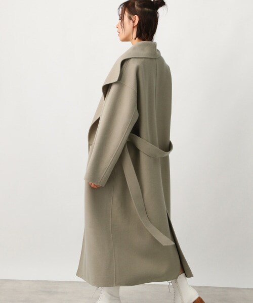 Ezick(エジック)の「リバーメルトンロングコート(ジャケット/アウター・ホワイト/ブラック/ライトカーキ・S/M)」の21枚目の写真