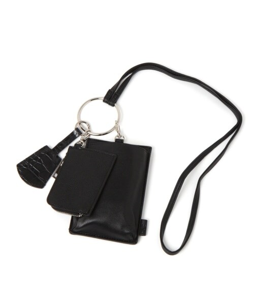 LAKOLE(ラコレ)の「リングマルチショルダーケース(バッグ・ブラック()/ベージュ()/モカ()・F)」の1枚目の写真