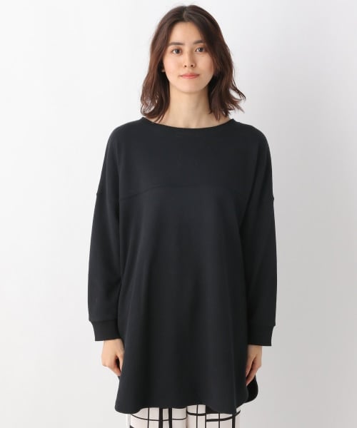 LEPSIM(レプシィム)の「ワイド切り替えチュニックプルオーバー(トップス・オフホワイト/ブラック/グリーン/パープル・FREE SIZE)」の13枚目の写真