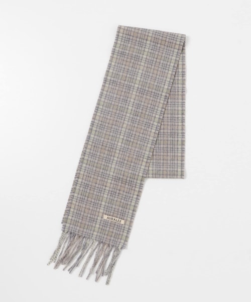 AURALEE(オーラリー)の「AURALEE CASHMERECHECKNARROWSTOLE(その他・レディース・YELLOW CH/ORANGE CH・FREE)」の1枚目の写真