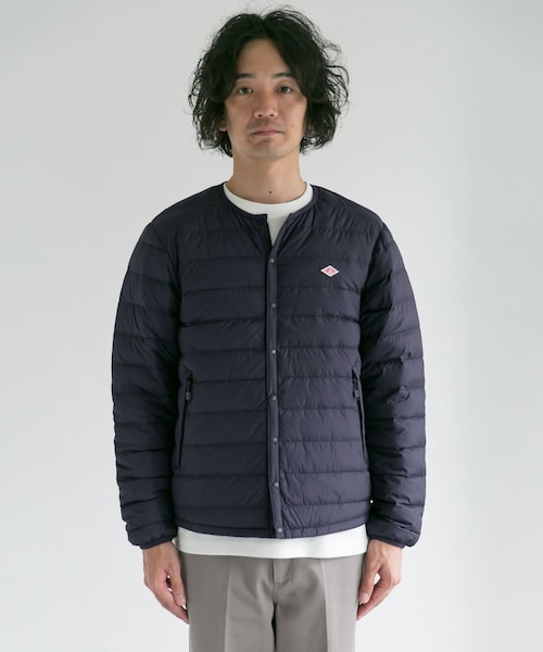 DANTON（ダントン）の「DANTON INNER DOWN CREW-NECK JACKET（その他・メンズ・IRON/BLACK/DK.NAVY・M/L/XL）」の4枚目の写真