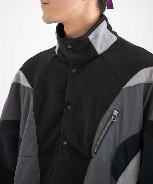 FACETASM（ファセッタズム）の「FACETASM PATCHWORK FLEECE PULLOVER（その他・メンズ・BLACK・4）」の8枚目の写真