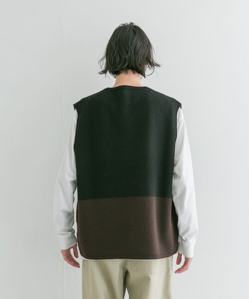 MHL.(エムエイチエル)の「MHL. FELTED DRY WOOL(その他・メンズ・010 BLACK/180 KHAKI・L)」の9枚目の写真