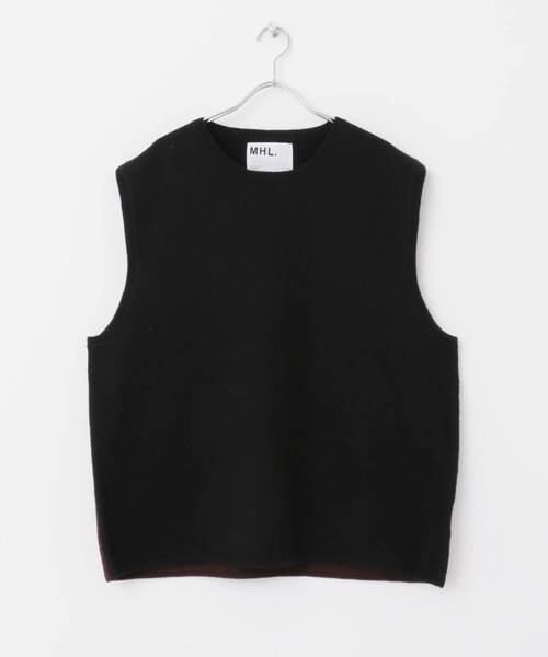 MHL.(エムエイチエル)の「MHL. FELTED DRY WOOL(その他・メンズ・010 BLACK/180 KHAKI・L)」の10枚目の写真