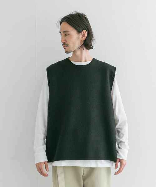 MHL.(エムエイチエル)の「MHL. FELTED DRY WOOL(その他・メンズ・010 BLACK/180 KHAKI・L)」の7枚目の写真