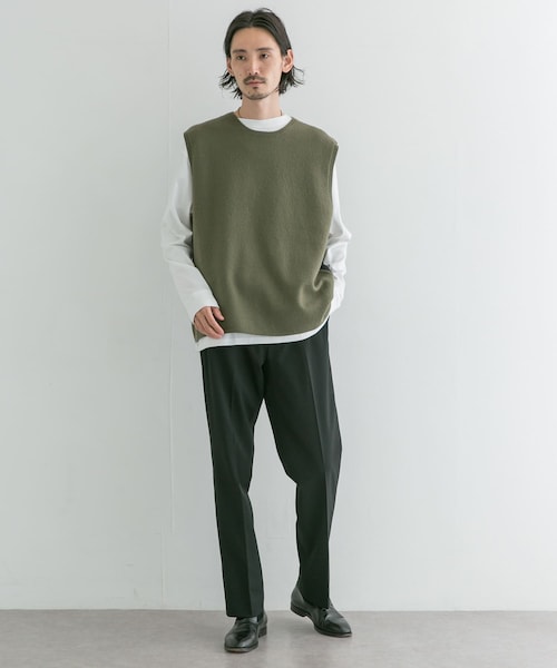 MHL.(エムエイチエル)の「MHL. FELTED DRY WOOL(その他・メンズ・010 BLACK/180 KHAKI・L)」の4枚目の写真