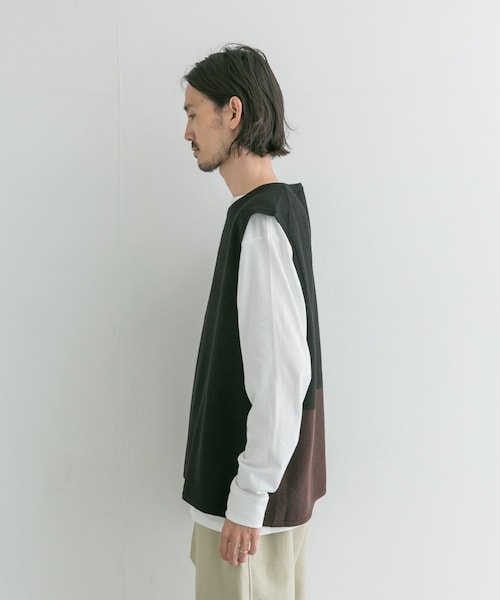 MHL.(エムエイチエル)の「MHL. FELTED DRY WOOL(その他・メンズ・010 BLACK/180 KHAKI・L)」の8枚目の写真