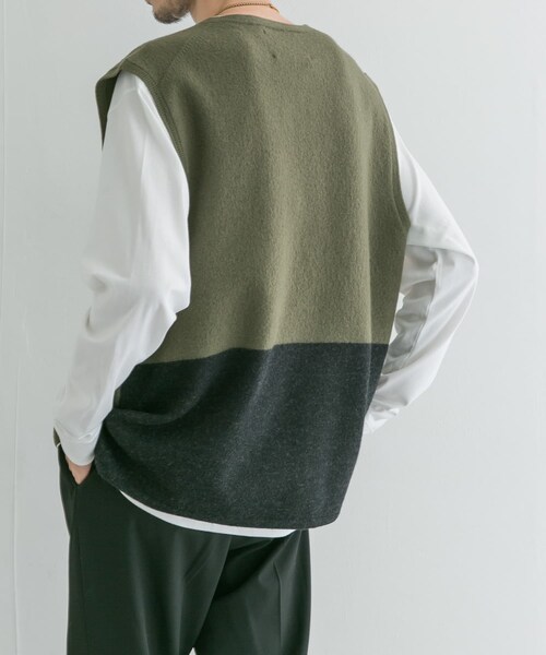 MHL.(エムエイチエル)の「MHL. FELTED DRY WOOL(その他・メンズ・010 BLACK/180 KHAKI・L)」の3枚目の写真