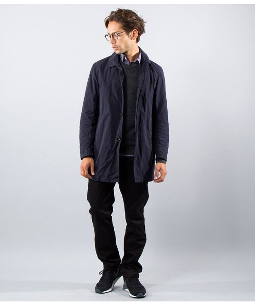 LE JUN（ルジュン）の「割繊メモリーステンコート（コート・メンズ・ベージュ/ネイビー・S/M/L）」の13枚目の写真